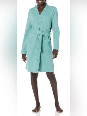 Sale‼️ Women's Waffle-Knit Robe - Aqua